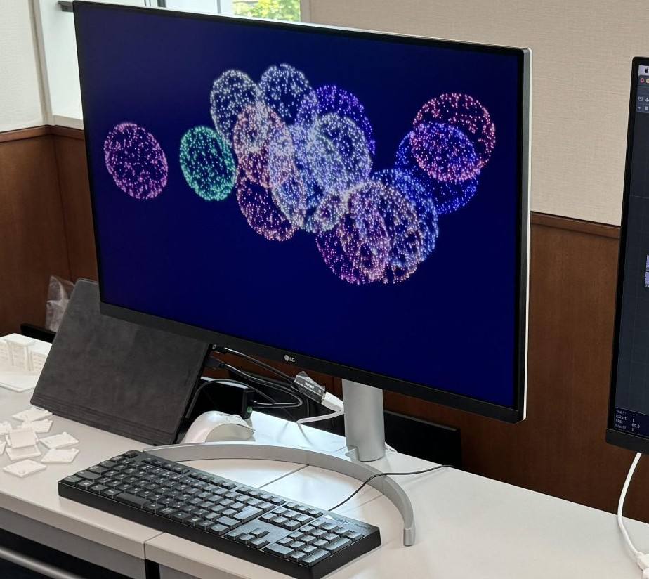 キーボードで花火